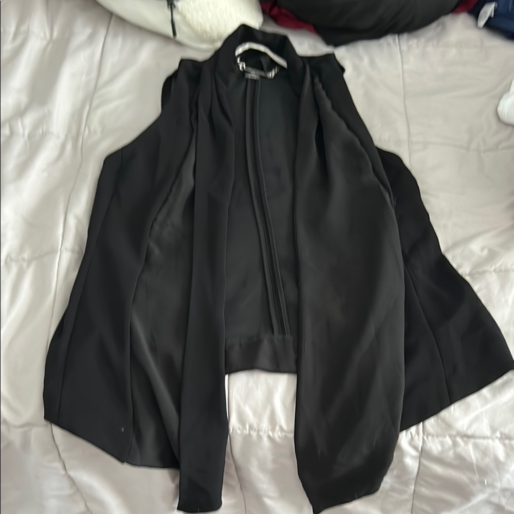 White House Black Market Black Women's Vest